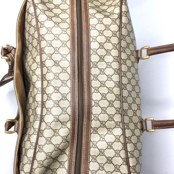 Authentic Gucci XL unisex travel bag brown monogram coated canvas - Picture 8 of 16